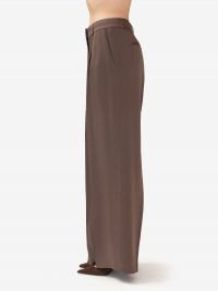 PESERICO Pantalone largo con elastico Marrone
