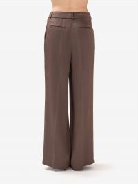 PESERICO Pantalone largo con elastico Marrone