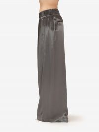 PESERICO Pantalone seta grigio/verde 