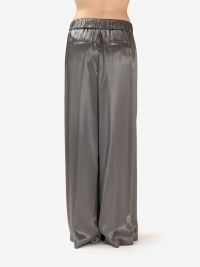 PESERICO Pantalone seta grigio/verde 