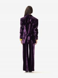 P.A.R.O.S.H. Blazer oversize velluto Viola