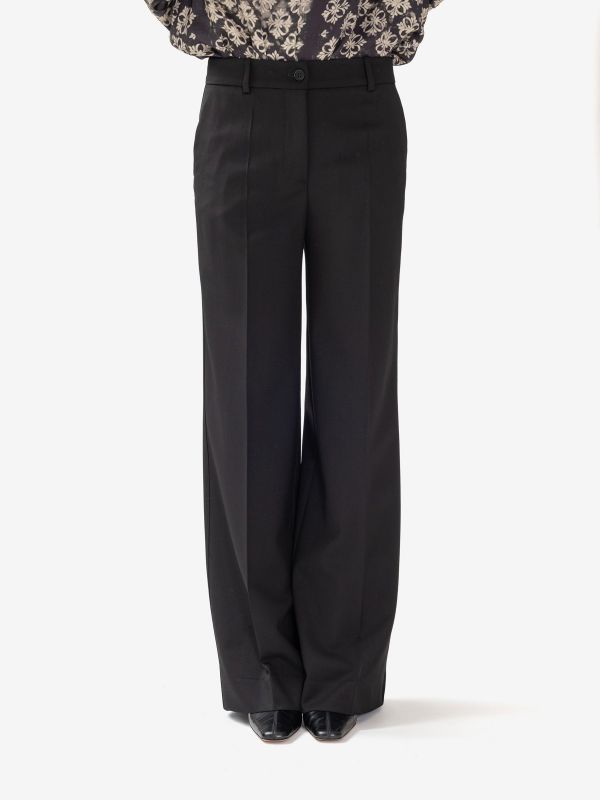 P.A.R.O.S.H. Pantalone palazzo frescolana Nero