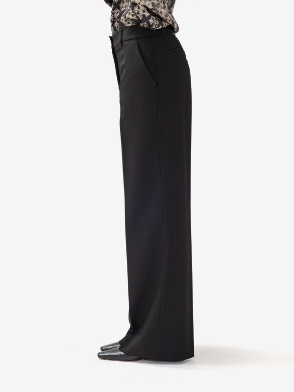 P.A.R.O.S.H. Pantalone palazzo frescolana Nero