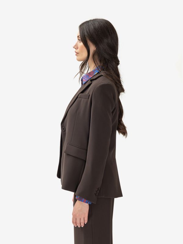 P.A.R.O.S.H. Blazer cady monopetto Testa di moro