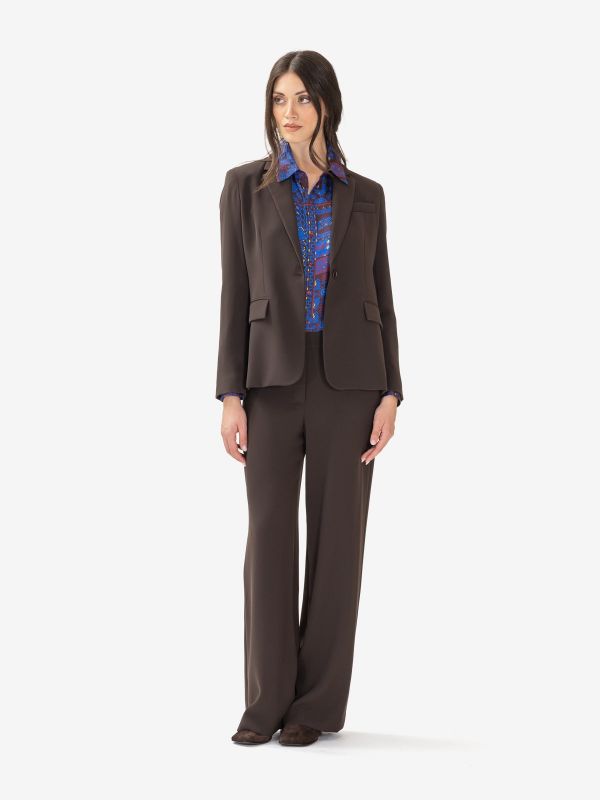 P.A.R.O.S.H. Blazer cady monopetto Testa di moro