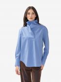 P.A.R.O.S.H. Blusa m/l cady con piume Verde