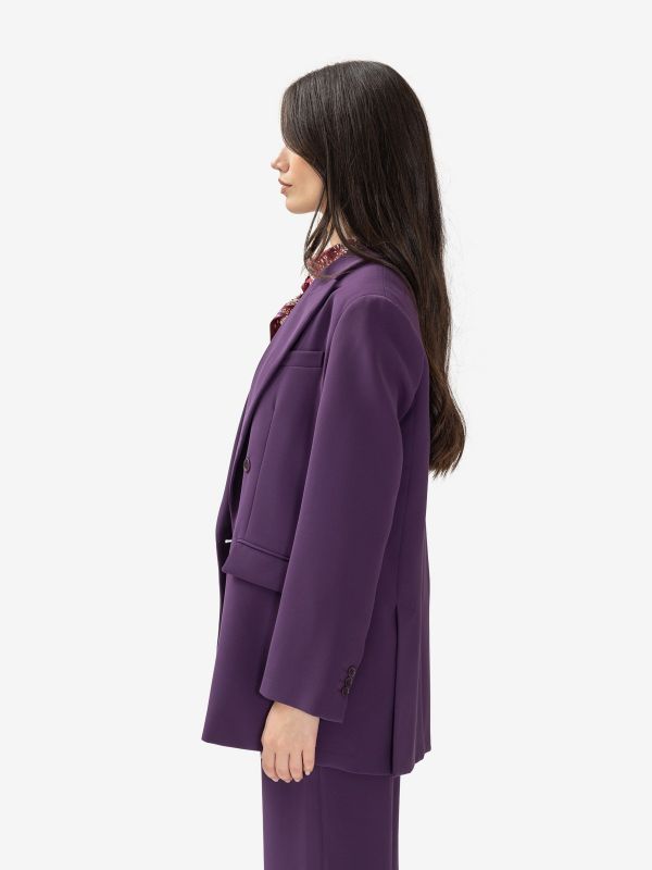 P.A.R.O.S.H. Blazer cady doppiopetto Viola