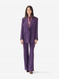 P.A.R.O.S.H. Blazer cady doppiopetto Viola
