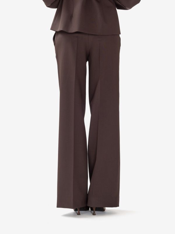 P.A.R.O.S.H. Pantalone a zampa frescolana Testa di moro
