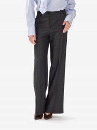 P.A.R.O.S.H. Pantalone palazzo gabardina melange Grigio
