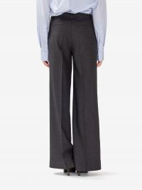 P.A.R.O.S.H. Pantalone palazzo gabardina melange Grigio