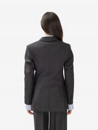 P.A.R.O.S.H. Blazer doppiopetto gabardina melange Grigio