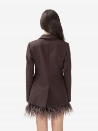 P.A.R.O.S.H. Blazer monopetto frescolana Testa di moro
