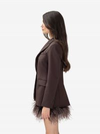 P.A.R.O.S.H. Blazer monopetto frescolana Testa di moro