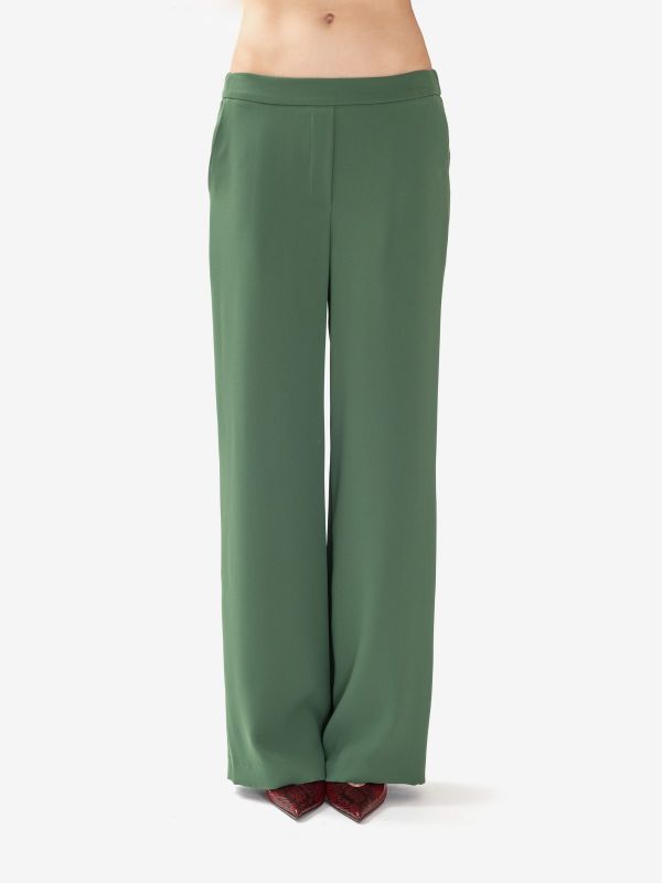 P.A.R.O.S.H. Pantalone palazzo cady Verde
