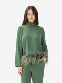 P.A.R.O.S.H. Camicia seta m/l con sciarpetta Arancio