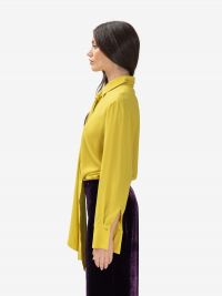 P.A.R.O.S.H. Camicia seta con sciarpetta Verde