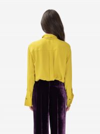 P.A.R.O.S.H. Camicia seta con sciarpetta Verde