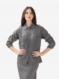 P.A.R.O.S.H. Maglia a polo lana Grigio