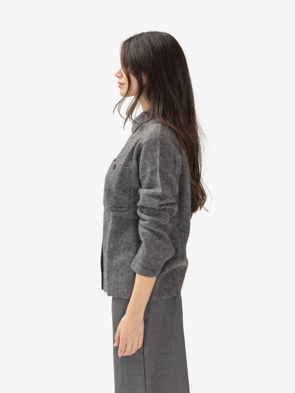 P.A.R.O.S.H. Maglia a polo lana Grigio