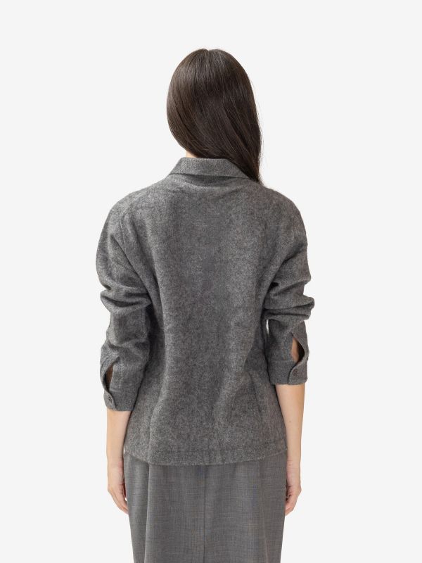 P.A.R.O.S.H. Maglia a polo lana Grigio