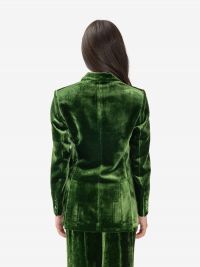 P.A.R.O.S.H. Blazer doppiopetto velluto Verde