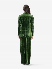 P.A.R.O.S.H. Blazer doppiopetto velluto Verde