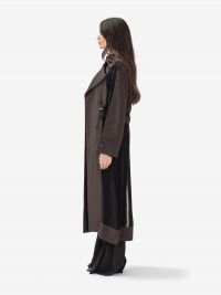ERIKA CAVALLINI Trench con inserti seta Marrone