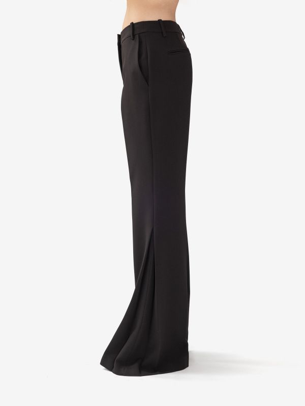 ERIKA CAVALLINI Pantalone zampa Nero