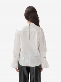 ERIKA CAVALLINI Camicia cotone con piercing 