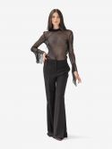 ERIKA CAVALLINI Blusa con rouches Panna