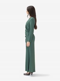 ERIKA CAVALLINI Abito lungo con spalline Verde