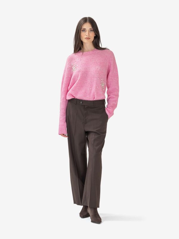 ERIKA CAVALLINI Pantalone frescolana carrots Marrone