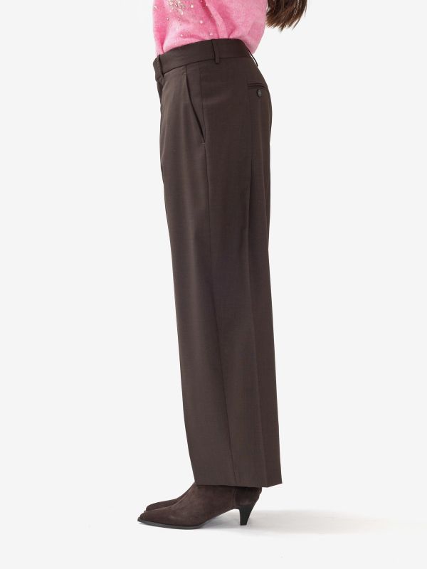 ERIKA CAVALLINI Pantalone frescolana carrots Marrone