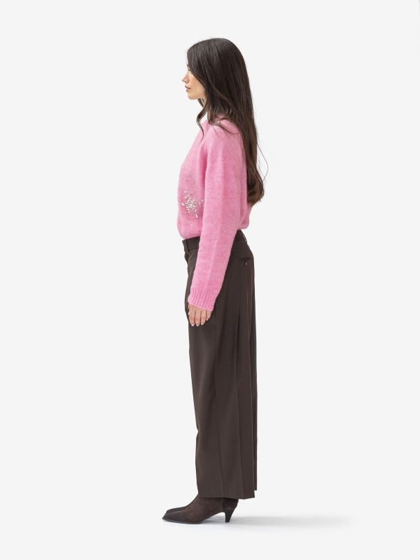 ERIKA CAVALLINI Pantalone frescolana carrots Marrone