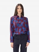 MOMONI' Camicia over seta lucida Maculato