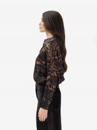 MOMONI' Camicia over seta lucida Maculato