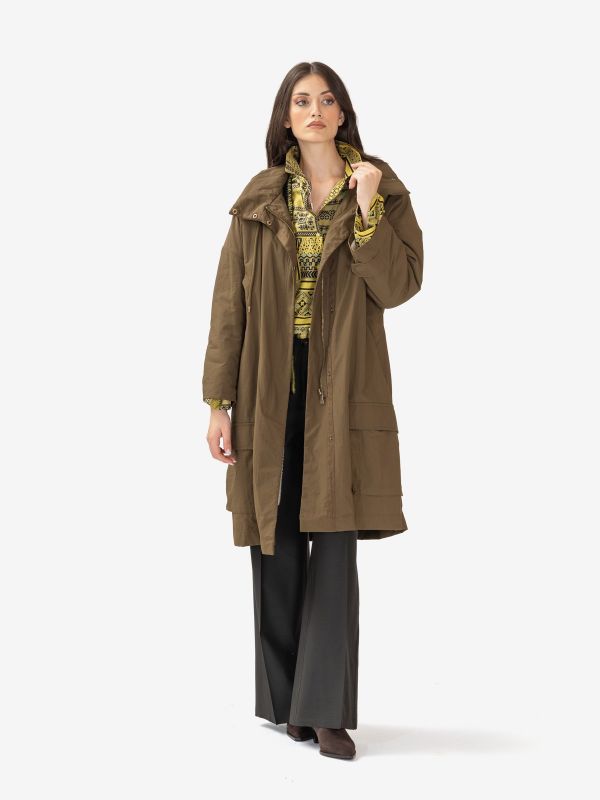 MOMONI' Parka lungo Verde militare