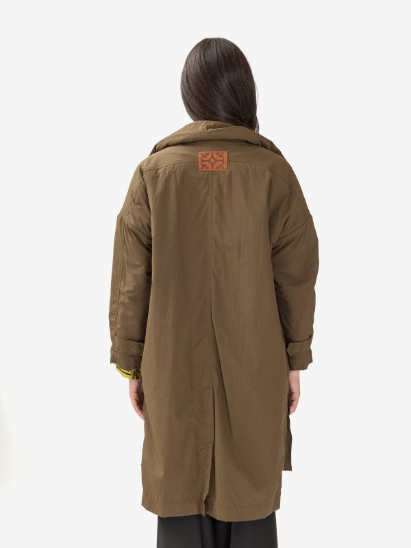 MOMONI' Parka lungo Verde militare