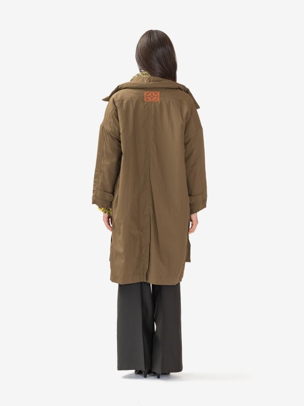 MOMONI' Parka lungo Verde militare