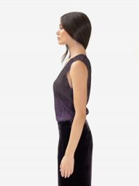 MOMONI' Canotta lurex Prugna