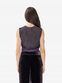 MOMONI' Canotta lurex Prugna