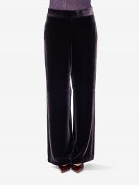 MOMONI' Pantalone palazzo velluto Viola