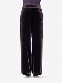 MOMONI' Pantalone palazzo velluto Viola