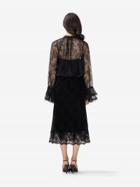 ERMANNO SCERVINO Camicia pizzo m/l Nero