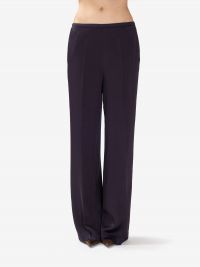 FORTE FORTE Pantalone palazzo satin Blu