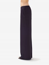 FORTE FORTE Pantalone palazzo satin Blu
