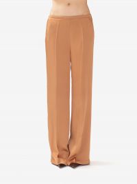 FORTE FORTE Pantalone palazzo satin Pesca
