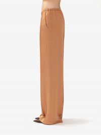 FORTE FORTE Pantalone palazzo satin Pesca