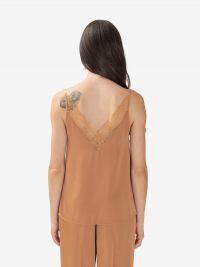 FORTE FORTE Top satin pizzo Pesca